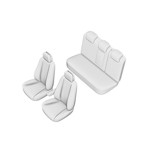 SET HUSE SCAUN UMBRELLA PENTRU VW PASSAT B8 SEDAN 2015- (BANCHETA FRACTIONATA) CU TETIERELE SPATE IN FORMA DE L