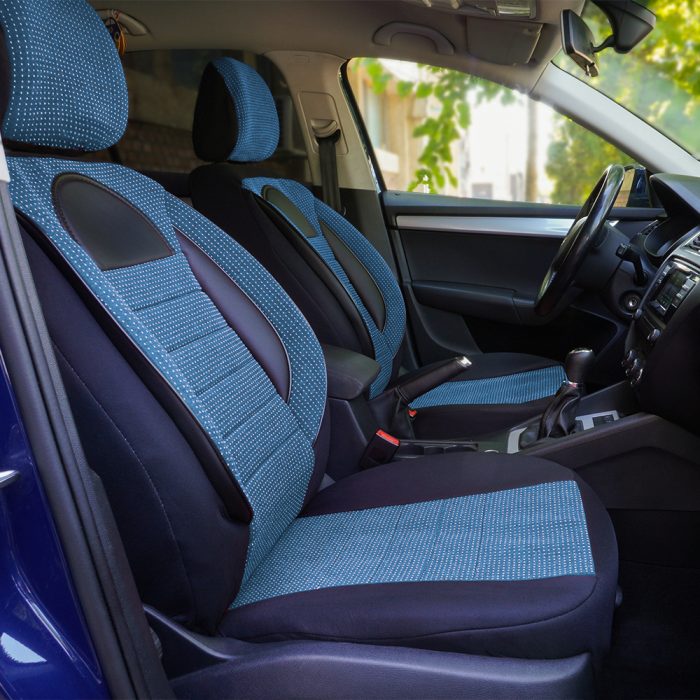 SET HUSE SCAUN RACING ALBASTRU