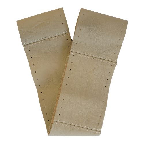 HUSA VOLAN CU SNUR PIELE NATURALA BEJ 36-39 CM