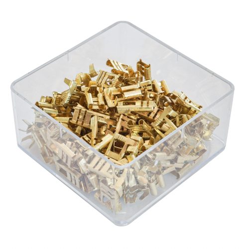 SET 100 PAPUCI ELECTRICI TERMINALI NEIZOLATI MAMA 6.3X0.8MM