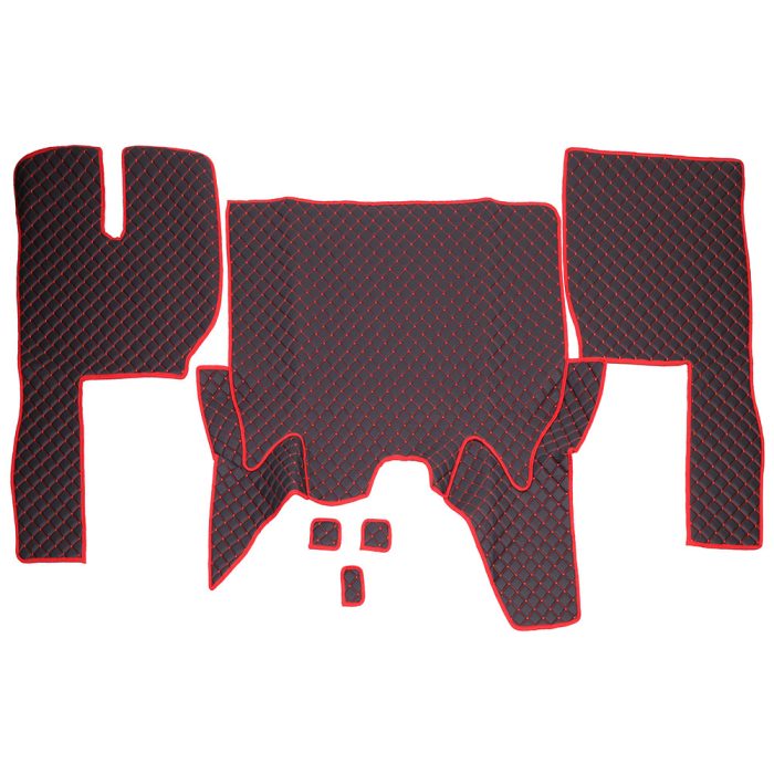 SET COVORASE PIELE ECOLOGICA TRUCK UMBRELLA PENTRU VOLVO EURO 6 AUTOMAT. NEGRU