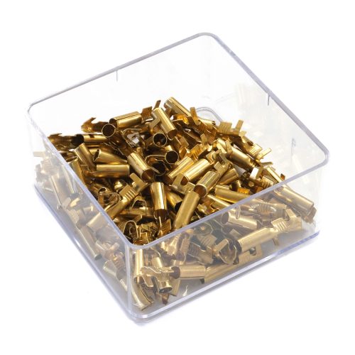 SET 100 PAPUCI ELECTRICI TERMINALI TIP TEAVA NEIZOLATI 3.9MM