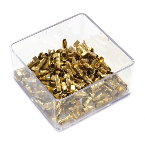 SET 100 PAPUCI ELECTRICI TERMINALI TIP TEAVA NEIZOLATI 4MM