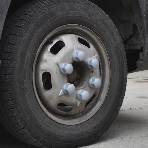 SET 10 BUCATI CAPAC PLASTIC PENTRU PREZON ROATA CU INDICATOR 32 MM GRI 54.5 MM