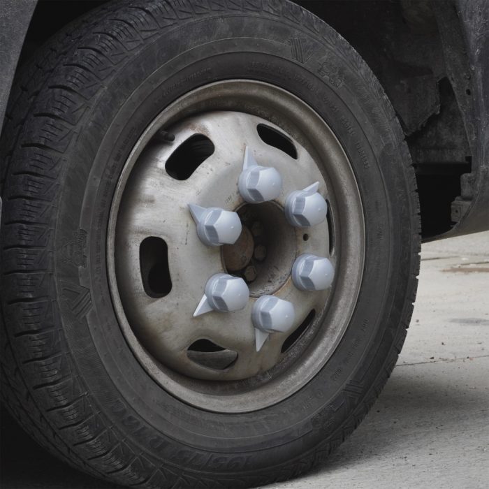 SET 10 BUCATI CAPAC PLASTIC PENTRU PREZON ROATA CU INDICATOR 32 MM GRI 54.5 MM