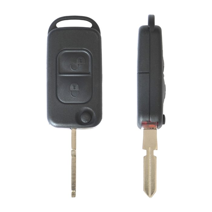 CARCASA CHEIE CONTACT PENTRU MERCEDES CLASSE A (W168) / CLASSE C (W202 / W203) / CLASSE E (W210) / CLASSE G (W461), 2 BUTOANE, CU CHEIE