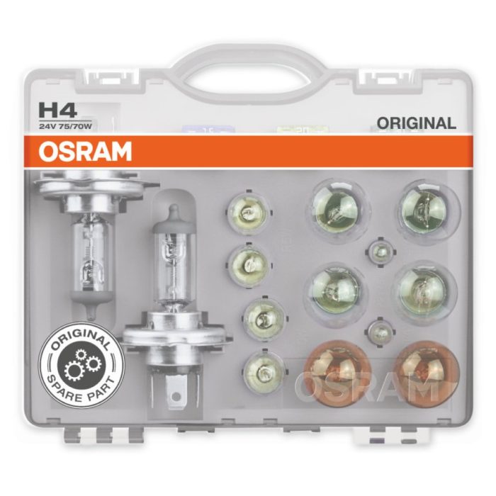 SET BECURI AUTO DE REZERVA CAMION 24V H4 OSRAM