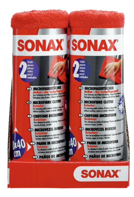 LAVETE MICROFIBRA PENTRU CURATARE EXTERIOARA 2 BUCATI SONAX