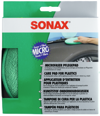 PAD DIN MICROFIBRA PENTRU INTRETINEREA MATERIALELOR PLASTICE SONAX