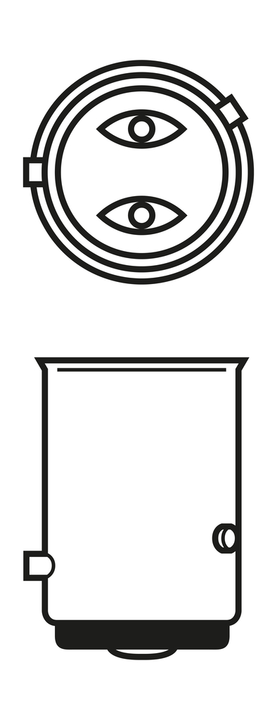 SET 2 BECURI 12V P21/4W 4W / 21W PURE LIGHT (blister) BOSCH