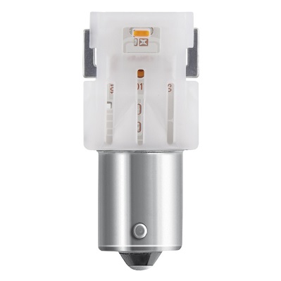 SET 2 BECURI AUXILIARE CU LED 12V (P21W) AMBER BLI OSRAM