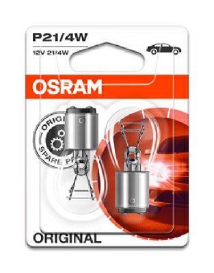SET 2 BECURI 12V P21/4W ORIGINAL BLISTER OSRAM
