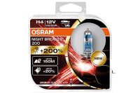 SET 2 BECURI 12V H4 60/55 W NIGHT BREAKER +200% OSRAM