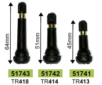 VALVE PENTRU ANVELOPE TR413 45 MM SET 100 BUC JBM